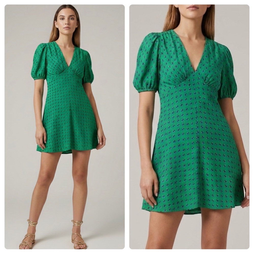 STAUD Milla Mini Dress in Vine Calico Sz. 8 NWOT